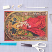 PAPIER MOUSSELINE MADONNA DU ROSE BOWER (Artisanat)