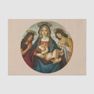 Papier Mousseline Madonna et l'enfant de Botticelli