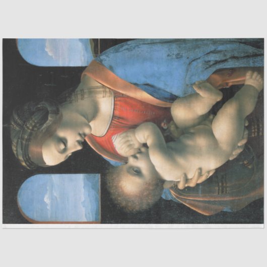 Papier Mousseline Madonna Litta, Leonardo da Vinci, 1490-1491 (Recto)