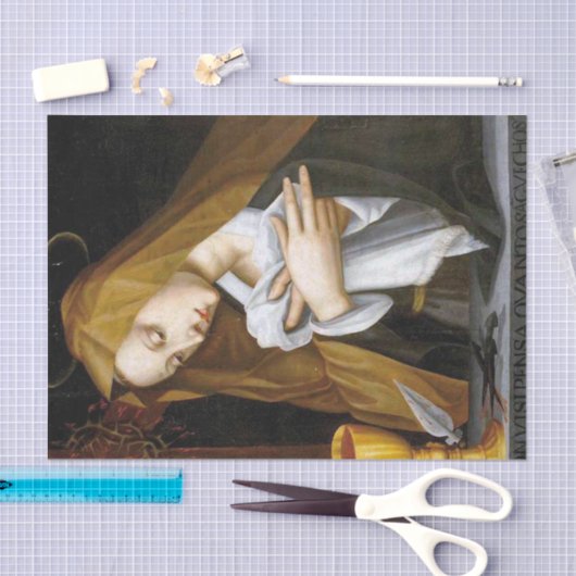 Papier Mousseline Madonna peinte par Plautilla Nelli (Artisanat)