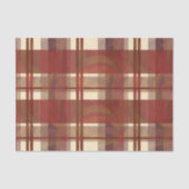 Papier Mousseline Madras Plaid Fall Red (Recto)