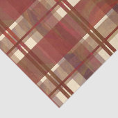 Papier Mousseline Madras Plaid Fall Red (Détail)