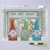 Papier Mousseline Magasin de jouets Noël Gnomes (Artisanat)