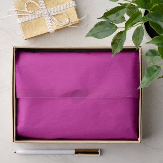 Papier Mousseline Magenta brillant et solide (Cadeau)