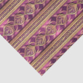 Papier Mousseline Magenta Gold Christmas Pattern#27 ID1009 (Détail)