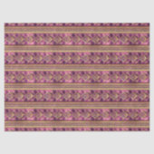 Papier Mousseline Magenta Gold Christmas Pattern#27 ID1009 (Recto)