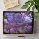 Papier Mousseline Magenta Purple bleu jaune Hydrangeas fleurs (Cadeau)