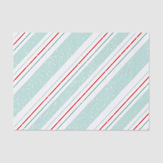 Papier Mousseline Magic and Wonder Christmas Stripes Mint ID440 (Recto)