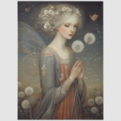 Papier Mousseline Magical Fairy & Dandelion Field Decoupage Art (Recto)