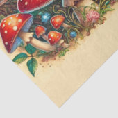 Papier Mousseline Magical Vintage Wonderland Alice Cat Scene (Détail)