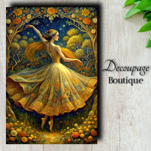 Papier Mousseline Magie de la danse - Découpage