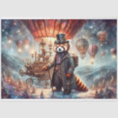 Papier Mousseline Magique mécanique Red Panda Voyage Découpage (Recto)