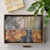 Papier Mousseline Magnifique aquarelle Sugar Skull Femme Découpage (Cadeau)