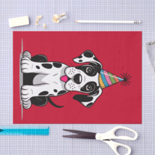 Papier Mousseline Magnifique chiot Dane Comique