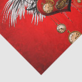 Papier Mousseline Magnifique coeur steampunk (Détail)