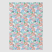 Papier Mousseline Magnifique conception florale botanique (Recto)