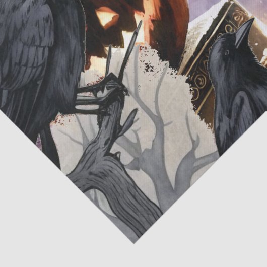 Papier Mousseline Magnifique Découpage Halloween Éffrayant (Détail)