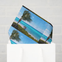 Magnifique motif d'arbre de palme venteux de plage