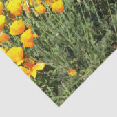 Papier Mousseline Magnifique ! Une explosion de fleurs jaunes et une (Détail)