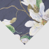 Papier Mousseline Magnolia Floral Ferme Marine Découpage en bois (Détail)