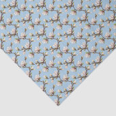 Papier Mousseline Magnolias aquarelles (Détail)