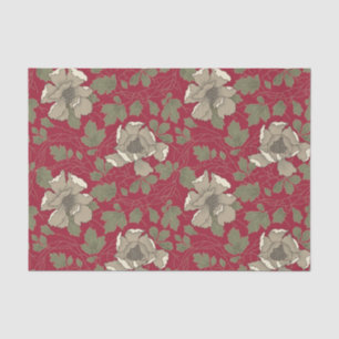 Papier Mousseline Magnolias blanches