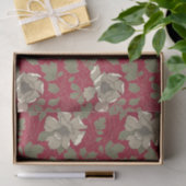 Papier Mousseline Magnolias blanches (Cadeau)