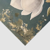 Papier Mousseline Magnolias blancs sur la bande de papier découpage (Détail)