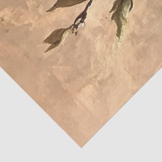 Papier Mousseline Magnolias blancs sur la feuille de papier découpag (Détail)