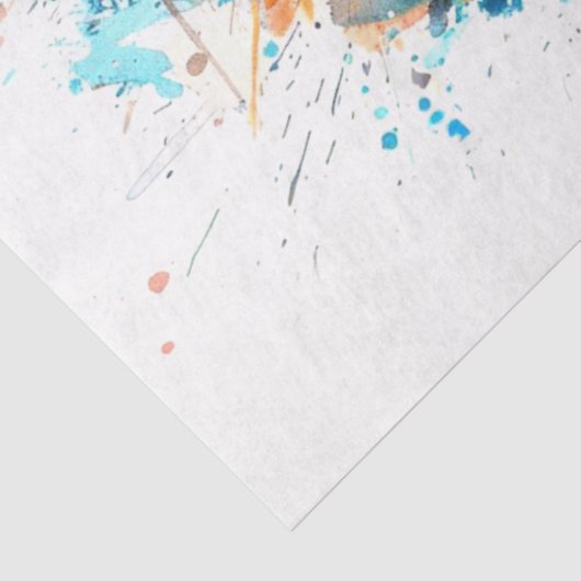 Papier Mousseline Magpie Bird Cerulean Charme Découpage (Détail)