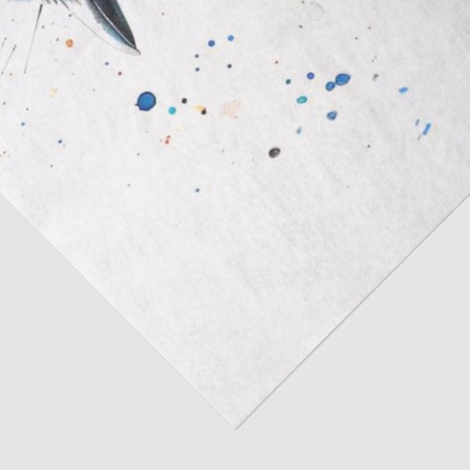 Papier Mousseline Magpie Bird Tangerine Twilight Découpage (Détail)