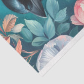 Papier Mousseline Magpie Elégance Florale arrière-plan Découpage (Détail)