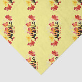 Papier Mousseline Mahalo Plumeria (Détail)