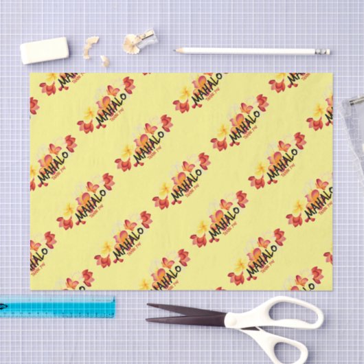 Papier Mousseline Mahalo Plumeria (Artisanat)