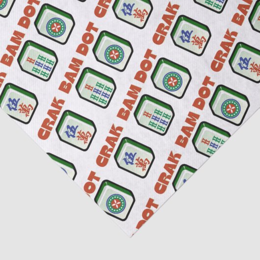 Papier Mousseline Mahjong Dot Crak Bam (Détail)