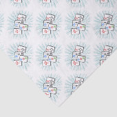 Papier Mousseline Mahjong Tiles Blue (Détail)