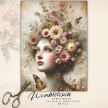 Papier Mousseline Maiden floral rose blanc, Découpage antique<br><div class="desc">Créez un récit de conte de fées avec notre Whimsical Pink Floral Maiden, un papier Decoupage antique qui capte l'imagination. Idéal pour redonner vie aux meubles avec son design romantique d'inspiration renaissance. Ce papier de découpage est le rêve d'un passionné de scrapbooking, insufflant une touche de fantaisie aux pages. Utilisez-le...</div>