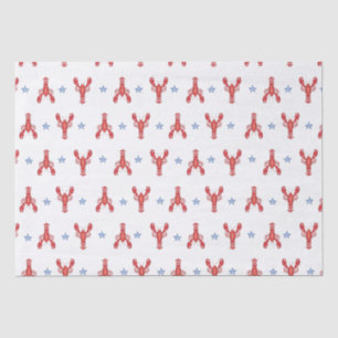 Papier Mousseline Maine Événement Homard Preppy Côté maritime