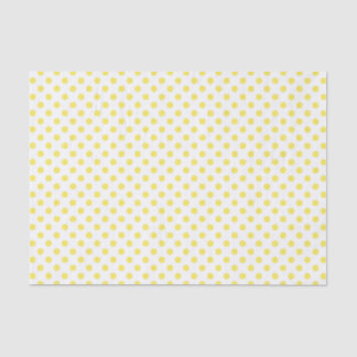 Papier Mousseline Maïs Cercles Pois Jaunes