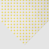 Papier Mousseline Maïs Cercles Pois Jaunes (Détail)