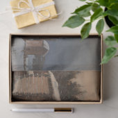 Papier Mousseline Maison agricole Hame Finlande paysage d'hiver Déco (Cadeau)