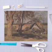 Papier Mousseline Maison avec des balais par Isaac Levitan (Artisanat)