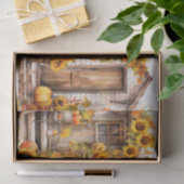Papier Mousseline Maison d'automne (Cadeau)