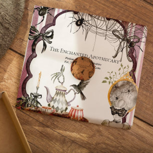 Papier Mousseline Maison de campagne effrayante vintage pour Hallowe