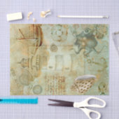 Papier Mousseline Maison de lumière nautique Ocean Ship SeaShell Dec (Artisanat)