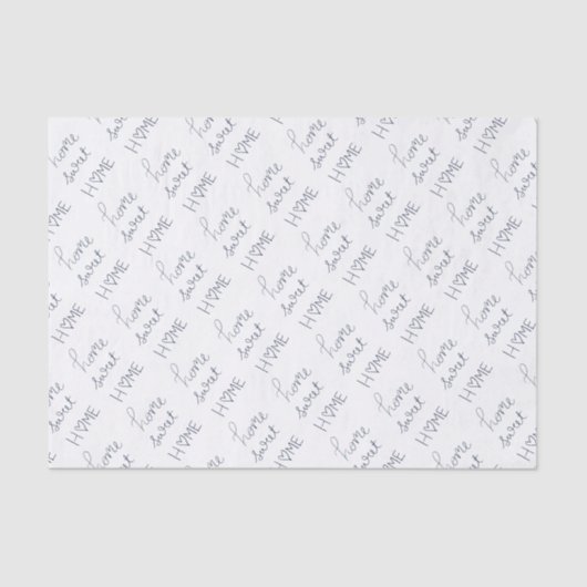 Papier Mousseline Maison douce à la maison (Recto)