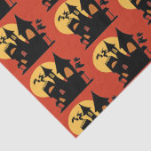 Papier Mousseline Maison hantée d'Halloween (Détail)