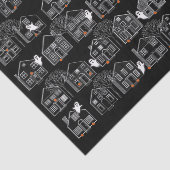 Papier Mousseline Maison hantée d'Halloween (Détail)