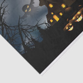 Papier Mousseline Maison hantée Halloween Big Moon (Détail)