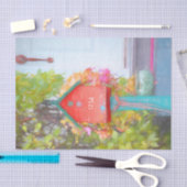 Papier Mousseline Maison pour oiseaux Rustique Rouge Vert Sarcelle B (Artisanat)